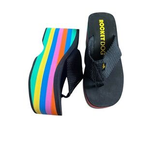 Rocket Dog Black Flip Flops